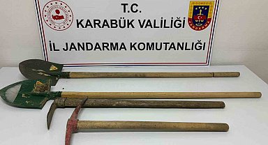 Karabük'te izinsiz kazı yapan 3 kişi suçüstü yakalandı