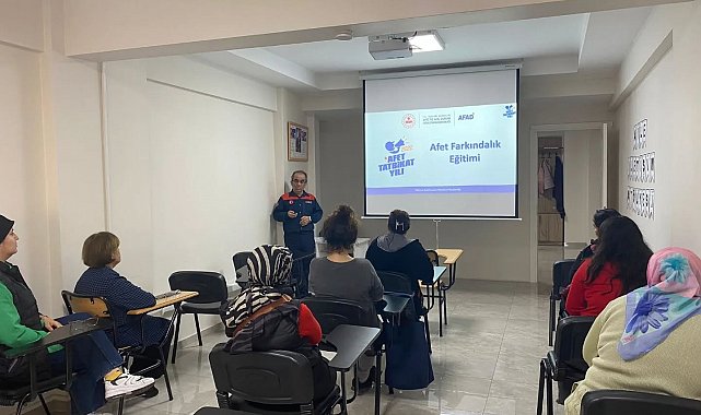 Karacasu'da afet farkındalık eğitimi