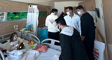 Karaman'da lösemi hastası çocuklar sevindirildi