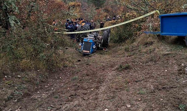 Kastamonu'da devrilen traktörün sürücüsü hayatını kaybetti