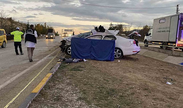 Kavşağa aşırı hızla giren tır otomobile çarptı: 1 ölü