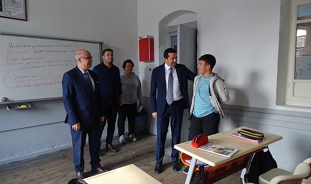 Kaymakam Evilece'den okul ziyaretleri