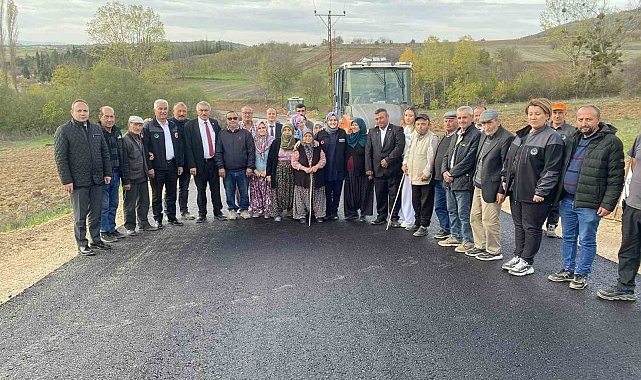 Kaymakam Kılıç köylerdeki asfalt çalışmasını inceledi