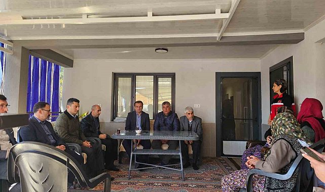 Kaymakamdan şehit polisin ailesine taziye ziyareti