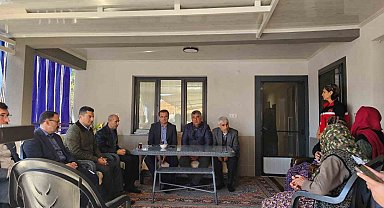 Kaymakamdan şehit polisin ailesine taziye ziyareti