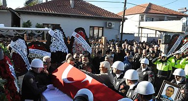 Kazada şehit olan Polis Memuru Ali Barut son yolculuğuna uğurlandı