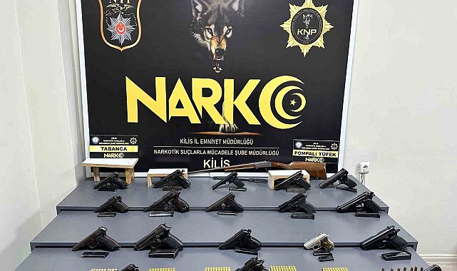 Kilis'te tır ve evlerde silah ile kaçak sigara ele geçirildi: 1 tutuklama