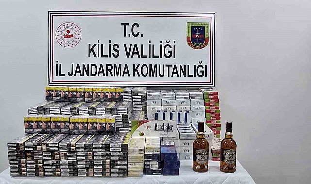 Kilis'te yol kontrolünde kaçak sigara ve alkol ele geçirildi