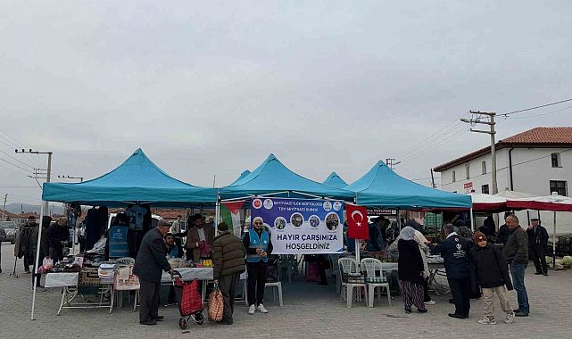 Kırka'da geliri Gazze'ye ulaştırmak amacı ile hayır çarşısı açıldı