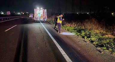 Kırklareli'de aracın çarpması ile metrelerce uzağa savrulan şahıs hayatını kaybetti