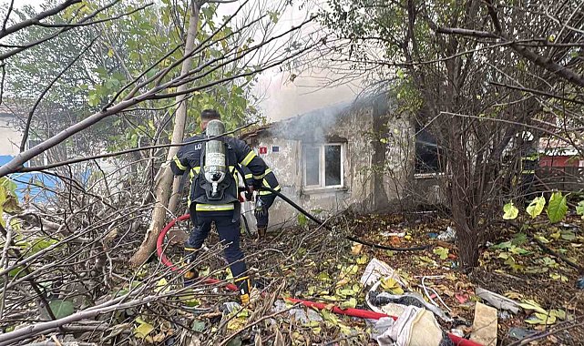 Kırklareli'nde metruk binada yangın