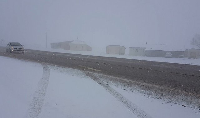 Kızıldağ'da kar etkili oldu