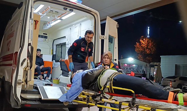 Kontrolden çıkan otomobil ağaca çarptı: 3 kişi yaralandı