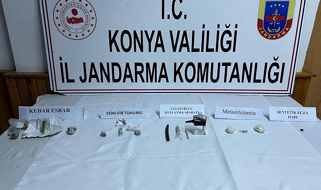 Konya'da jandarmadan uyuşturucu operasyonu: 1 tutuklama