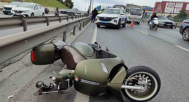 Küçükçekmece'de motosiklet kazası: 1ölü