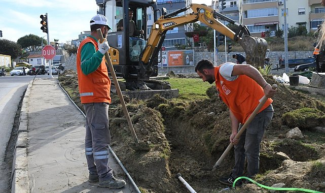 Kuşadası Belediyesi'nden çevreye duyarlı peyzaj uygulaması
