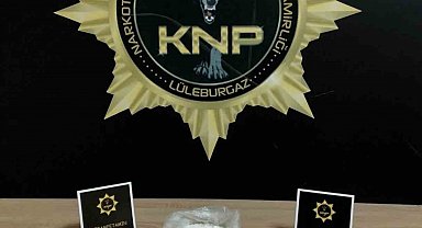 Lüleburgaz'da motosikletli şahıslardan uyuşturucu çıktı