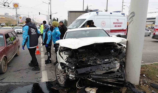 Malatya'da araçlar çarpıştı: 2 yaralı