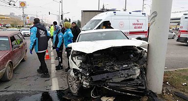 Malatya'da araçlar çarpıştı: 2 yaralı