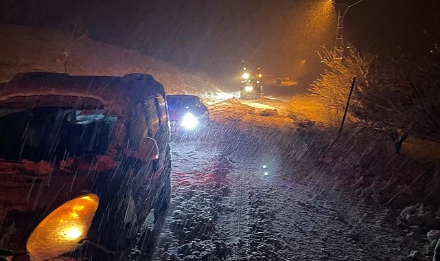 Malatya'da kar yağışı ulaşımı olumsuz etkiledi