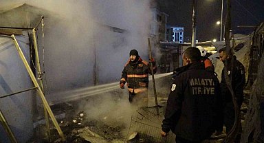 Malatya'da konteyner çarşıda yangın: 1 yaralı