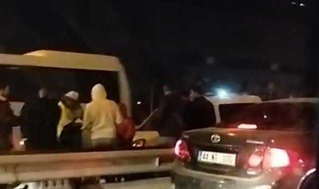 Malatya'da zincirleme trafik kazası: 2 yaralı