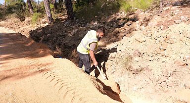 Manavgat'ta yeni içme suyu hattı imalatı gerçekleştiriliyor