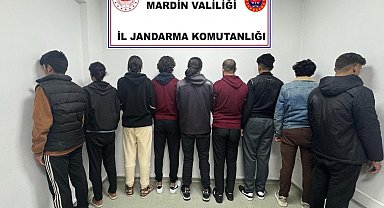 Mardin'de 9 düzensiz göçmen yakalandı