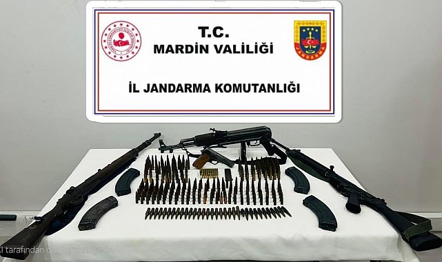 Mardin'de çok sayıda kaçak silah ve mühimmat ele geçirildi