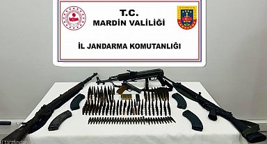 Mardin'de çok sayıda kaçak silah ve mühimmat ele geçirildi