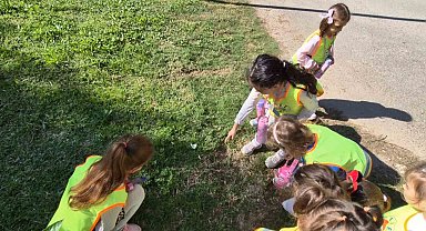 Minik doğa kaşifleri Kepez'de işbaşında