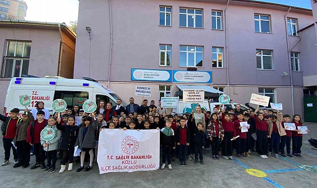 Minik öğrenciler sağlık elçisi oldu