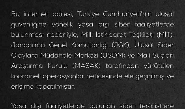 MİT ve Jandarma'nın iki ilde siber casuslara yönelik ortak operasyonunda 2 kişi gözaltına alındı