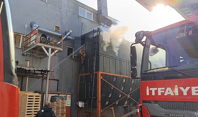 Mobilya fabrikasında yangın: 1 işçi yaralandı