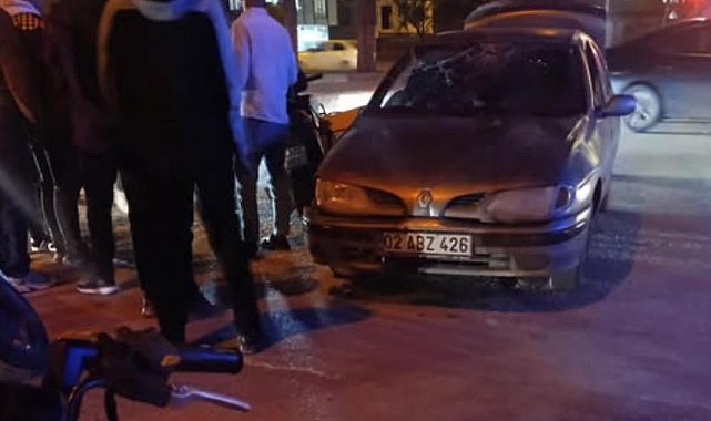 Motosiklet ile otomobil çarpıştı: 1 yaralı