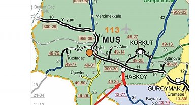 Muş'ta yoğun kar yağışı: Hasköy-Mutki yolu ulaşıma kapandı