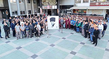 Nazilli'de 750 personel Atatürk portresi yaptı