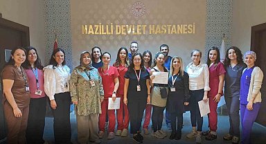 Nazilli'de ameliyathane hemşireleri sertifikalarını aldı