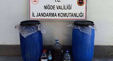 Niğde 322 litre el yapımı içki ele geçirildi