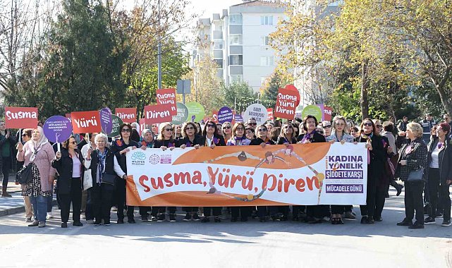 Nilüfer'de kadınlardan şiddete karşı ortak ses: "Susma, yürü, diren"