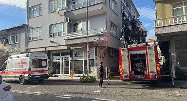 Ocak açık unutuldu, ekipler eve pencereden girdi