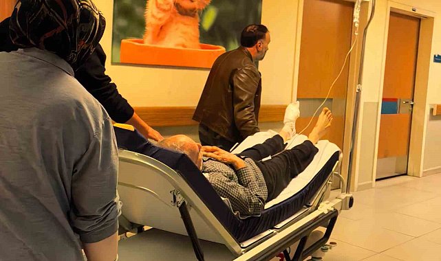 Odun kesmek isterken, ayağını kesti