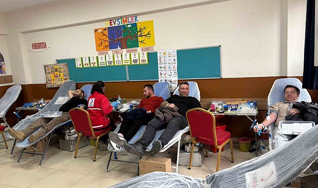 Okulda kan bağışı kampanyası