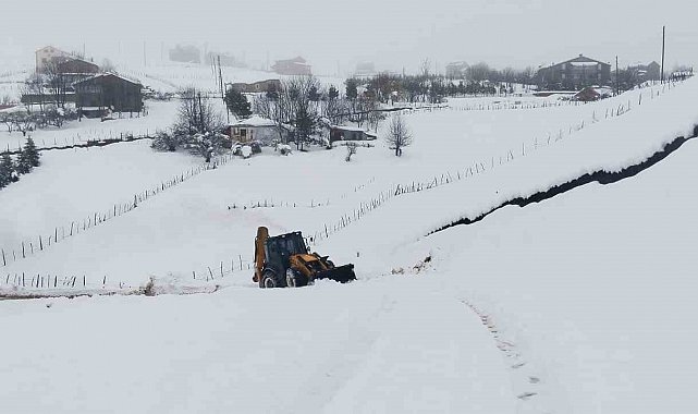 Ordu'da karla mücadele çalışmaları