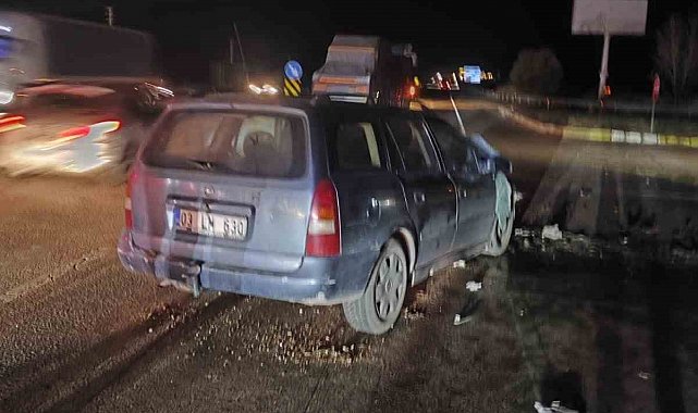 Otobüsle otomobil çarpıştı: 1 ölü, 3 yaralı