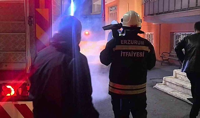 Palandöken'de korkutan yangın