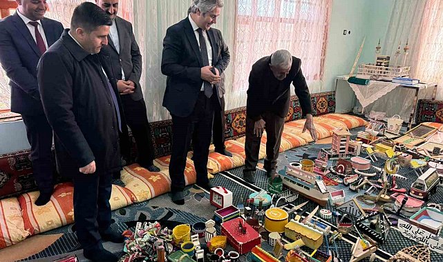 Parkinson hastasının üretim mücadelesine kaymakamdan destek