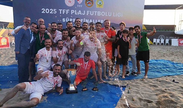 Plaj Futbolu Türkiye şampiyonu Alanya Belediyespor