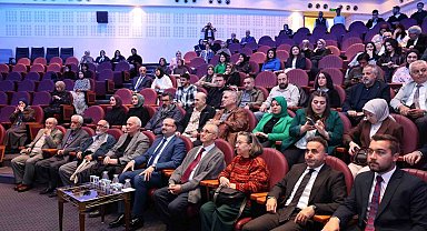 Prof. Dr. Orhan Okay belgeselinin ilk gösterimi Atatürk Üniversitesinde gerçekleşti