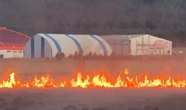 Putka Gölü'nde çıkan yangın korkuttu